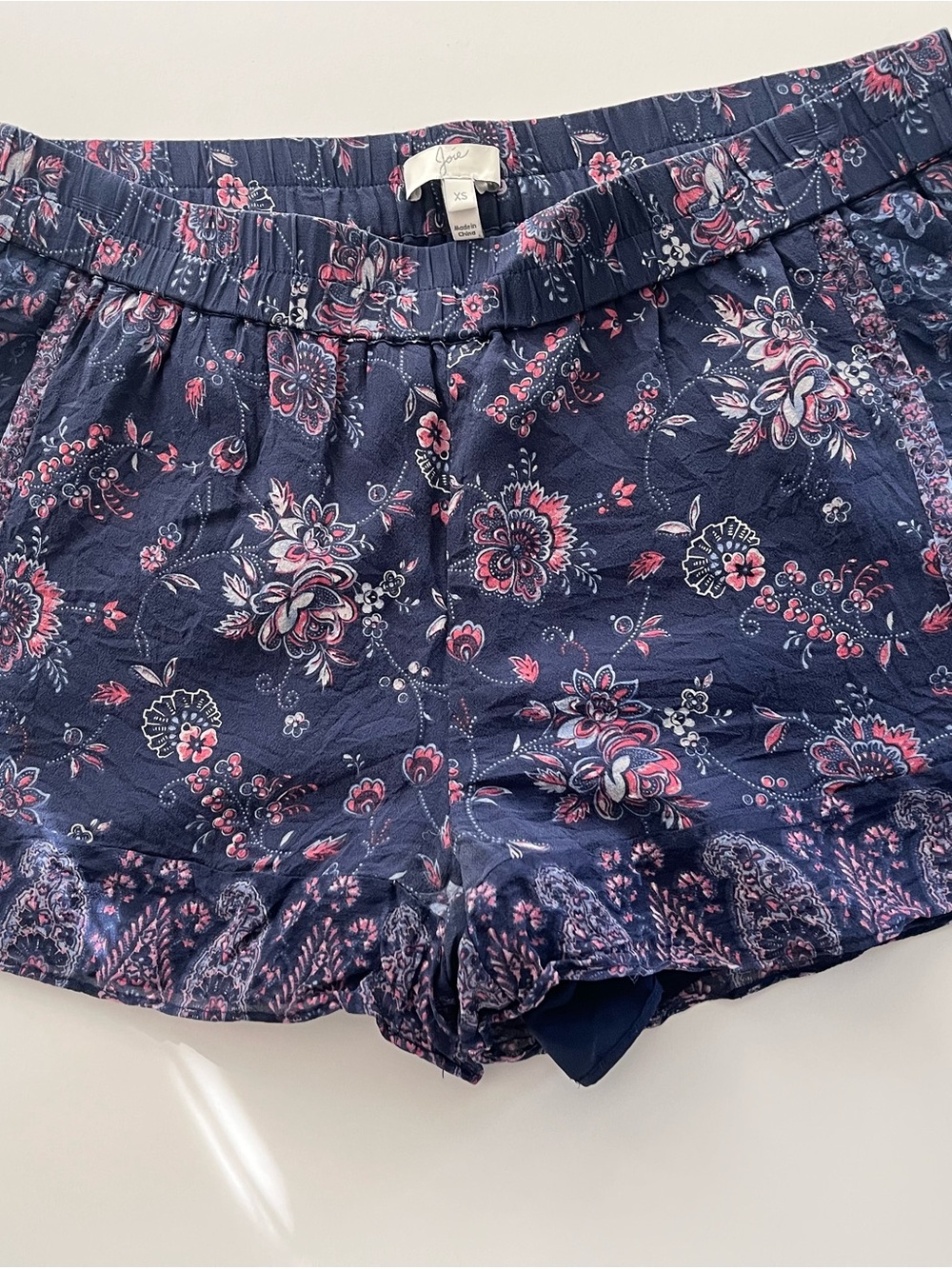 Joie Ciri Floral Silk Shorts